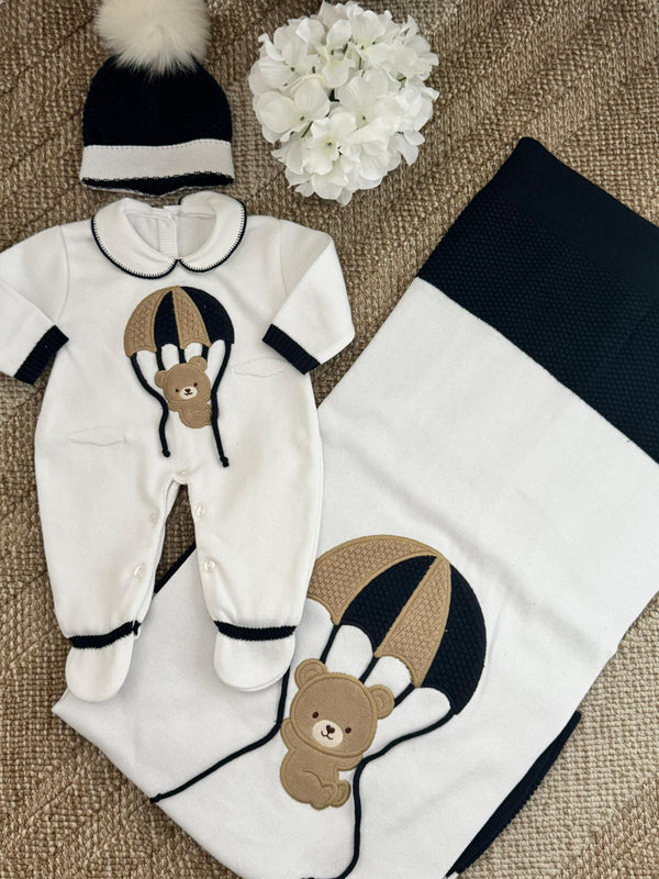 Sky Bear Bundle - White and Navy Blue