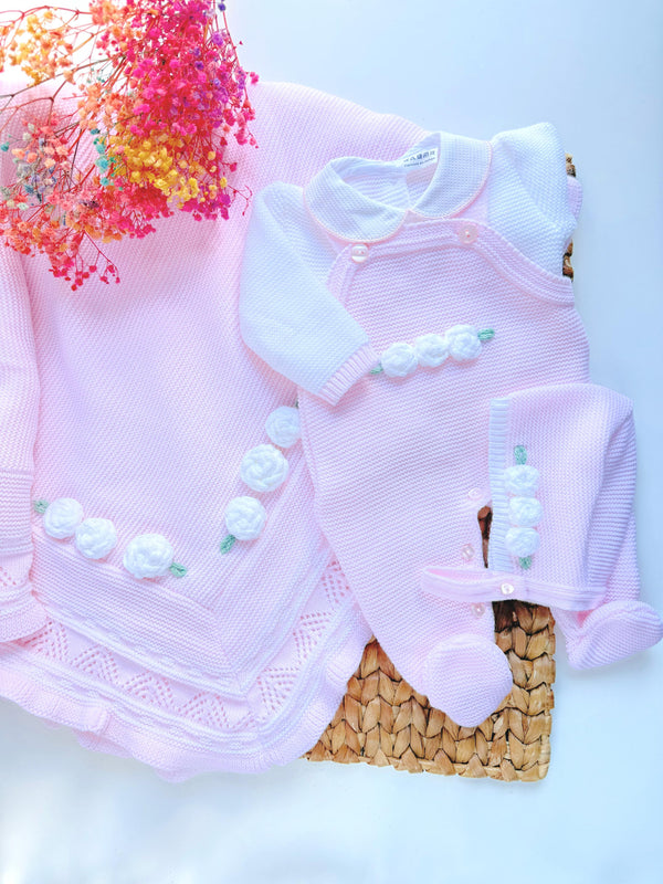Knit Roses Delicate Bundle - Pink